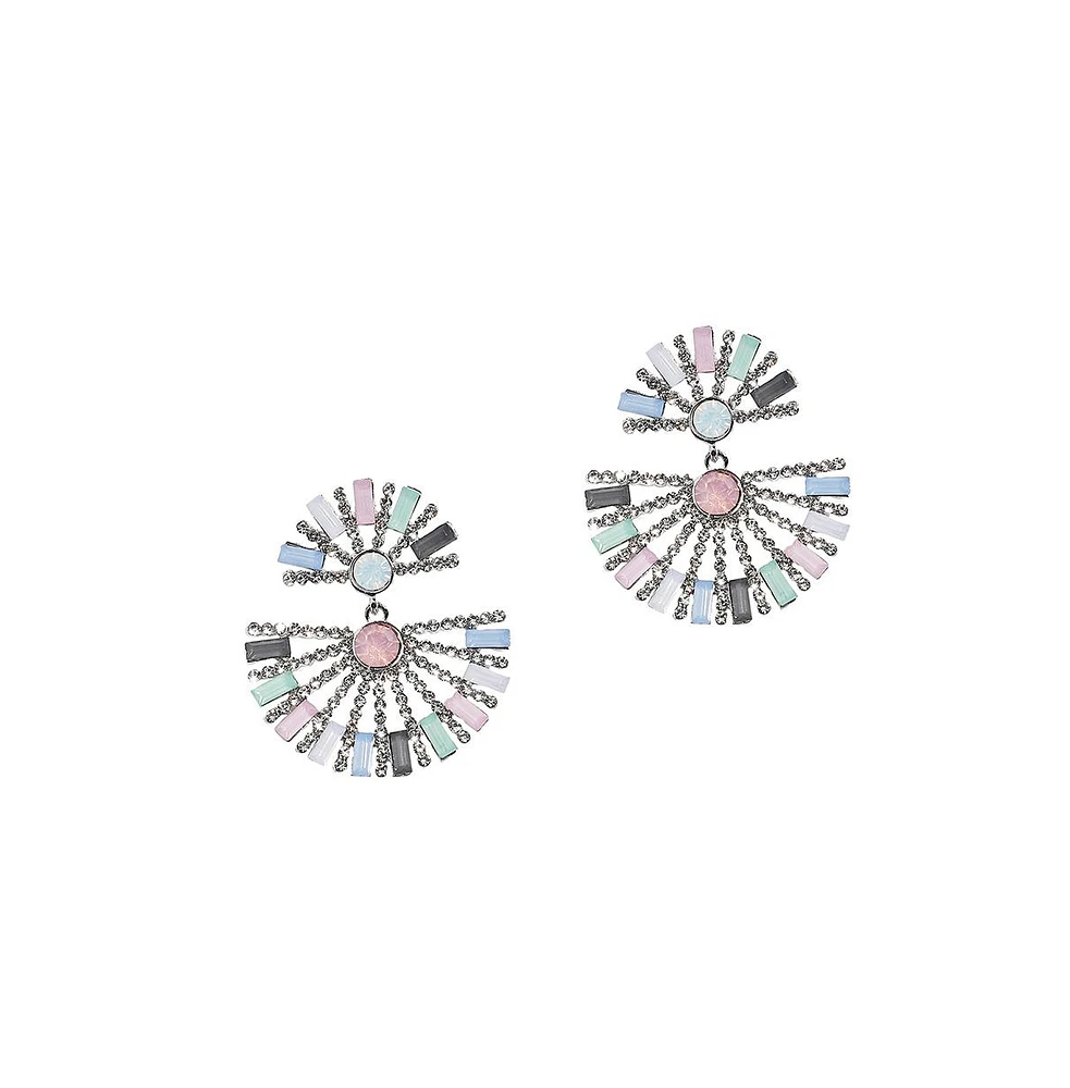 Sohi Half Circular Drop Earrings