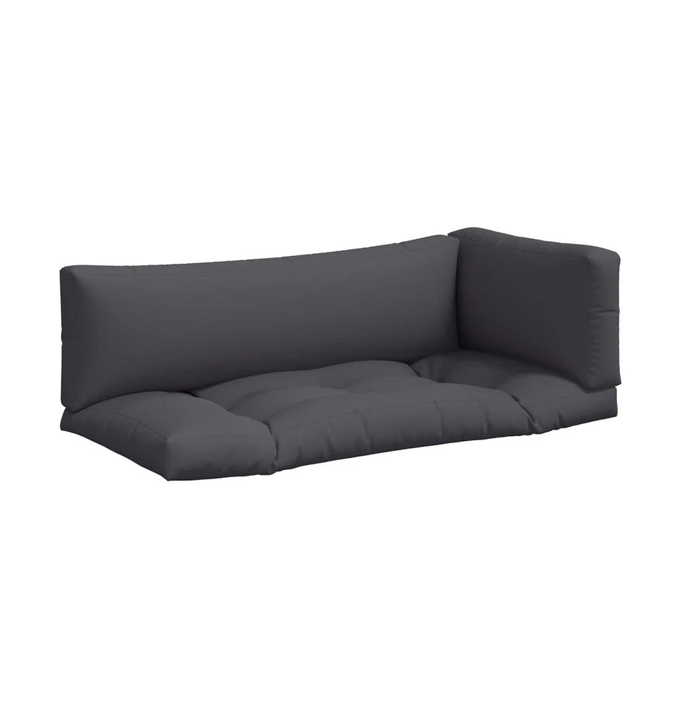 vidaXL Pallet Cushions 3 pcs Fabric