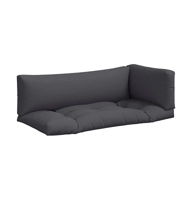 vidaXL Pallet Cushions 3 pcs Fabric