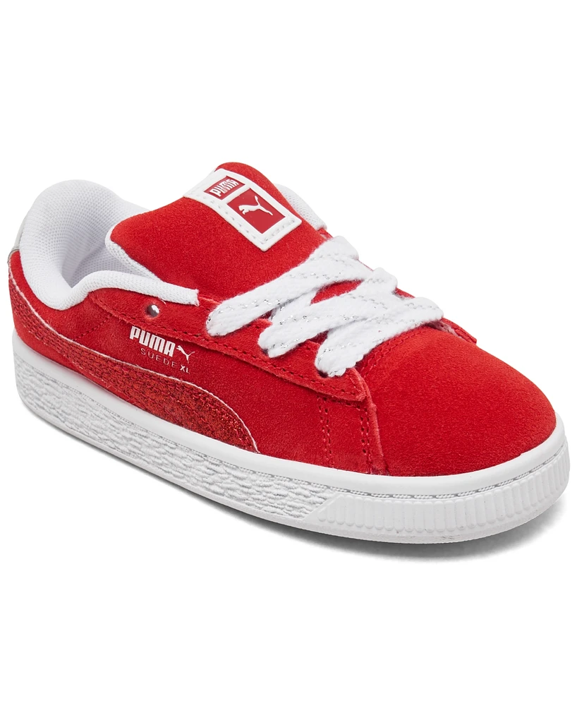 Puma Toddler Girls Suede Xl Holiday Glitz Skate Casual Sneakers from Finish Line