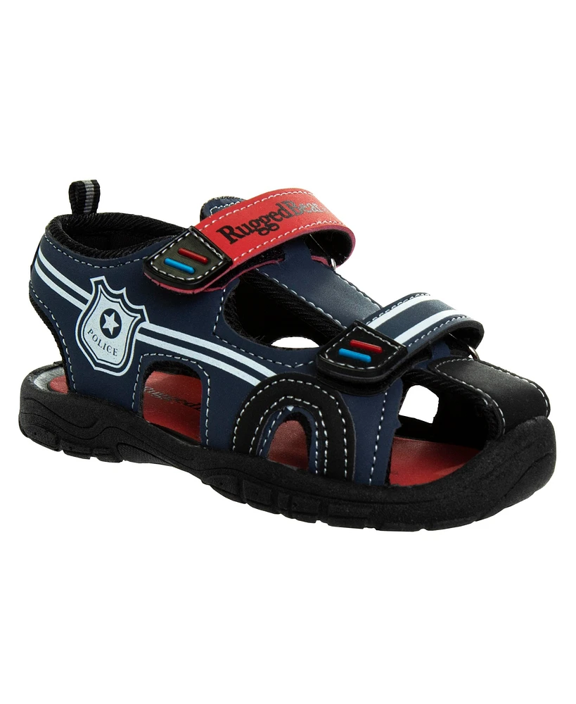 Rugged Bear Toddler Boys Police Themed Sport Sandals