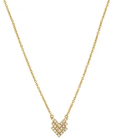 Diamond Triple Chevron Pendant Necklace (1/10 ct. t.w.) in 10k Gold, 16" + 2" extender