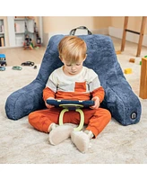 Nestl Faux Fur Supportive Backrest Reading Pillow for Adults & Kids - Dusty Purple