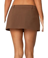 Edikted Women's Marlie Tailored Micro Mini Skort