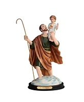 Fc Design "2-pc Set" 12"H Saint Christopher Statue Holy Figurine Statue Ornament Home Room Office Decor and Perfect Ideas for Housewarming, Holidays a