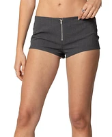 Edikted Women's Allie Zip Up Micro Shorts