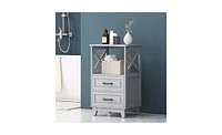 Slickblue Compact 2-Drawer Cabinet for Organized Storage and Stylish Display