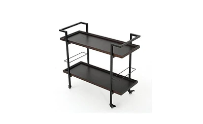 Slickblue Chic Bar Cart for Stylish and Convenient Drink Storage and Serving