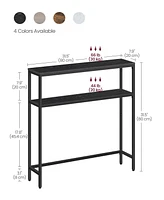 Slickblue 2-Tier Console Table for Living Room, Entryway, or Hallway and Functional Sofa