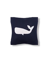 C&F Home 10" x 10" Whale Knitted Small Petite Throw Pillow