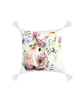 C&F Home Flowers Bunny Ii Spring Throw Pillow