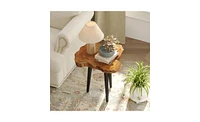 Slickblue Irregular End Table for Unique and Modern Living Room Decor