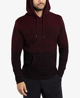 X-Ray Men's Color Blocked Hooded Sweater