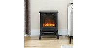 Slickblue Electric Fireplace Heater with Adjustable Heat and Realistic Flames