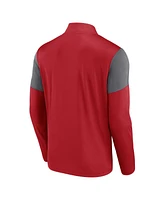 Fanatics Men's Red Chicago Fire Logo Quarter-Zip Top