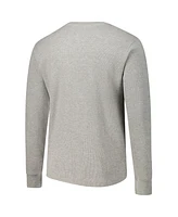 Concepts Sport Men's Gray Usmnt Region Thermal Knit Henley Long Sleeve T-Shirt