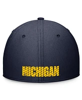 Jordan Men's and Women's Navy Michigan Wolverines 2024 Sideline Rise Performance Flex Hat