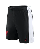 Nike Big Boys and Girls Black Liverpool 2024/25 Third Stadium Shorts