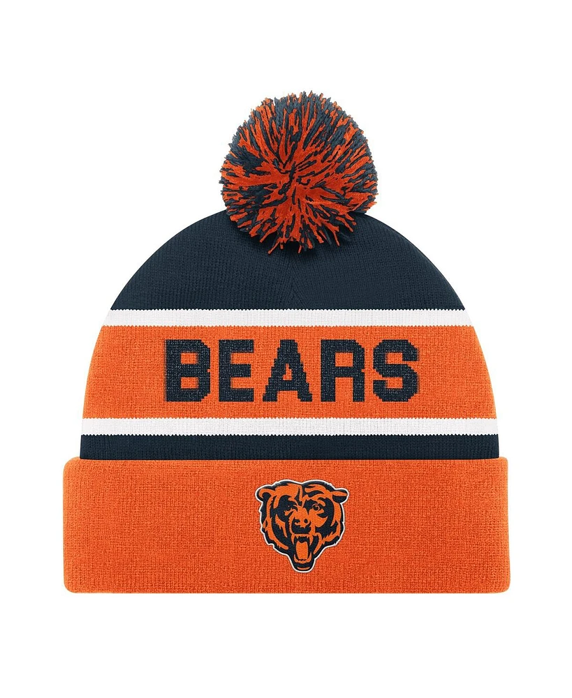 Starter Men's and Women's Orange Chicago Bears Cuffed Knit Hat with Pom