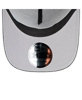 New Era Men's Black Miami Dolphins Midnight Ink Tonal Text A-Frame Trucker 9FORTY Adjustable Hat