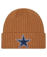 New Era Men's Brown Dallas Cowboys Color Pack Cuffed Knit Hat