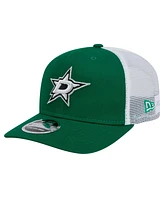 New Era Men's Green Dallas Stars Core Trucker 9SEVENTY Stretch-Snap Hat