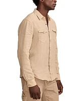 Lucky Brand Men's Linen Western Shirt