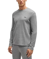 Boss by Hugo Men's Regular-Fit Waffle-Knit Long-Sleeve Pajama T-Shirt