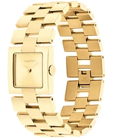 Calvin Klein Women's Ck Meridian Gold Tone Stainless Steel Bracelet Watch, 22mm