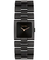 Calvin Klein Women's Ck Meridian Black Ionic Plated Stainless Steel Bracelet Watch, 22mm