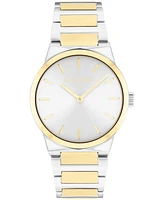 Calvin Klein Women's Ck Linear Elegance Two-Tone Bracelet Watch, 35mm