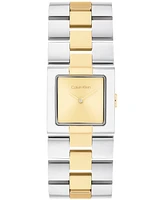 Calvin Klein Women's Ck Meridian Two-Tone Stainless Steel Bracelet Watch, 22mm