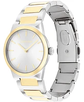 Calvin Klein Women's Ck Linear Elegance Two-Tone Bracelet Watch, 35mm