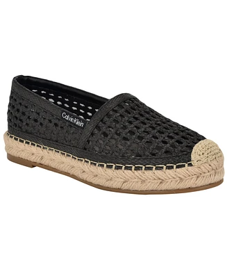 Calvin Klein Women's Presley Woven Slip-On Espadrilles Flat
