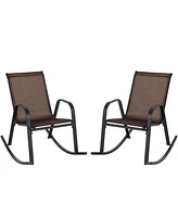 Slickblue Stylish Patio Rocking Chair for Comfortable Outdoor Relaxation