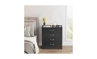 Slickblue 4-Drawer Nightstand Dresser for Stylish and Functional Bedroom Storage