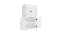 Slickblue Bathroom Floor Storage Cabinet for Organized and Space-Saving Storage Solutions