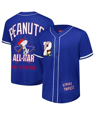 Freeze Max Men's Royal Peanuts All Star Baseball Jersey