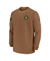 Nike Men's Brown Los Angeles Rams Salute to Service Pullover Sweatshirt