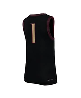 Nike Big Boys and Girls 1 Black Florida State Seminoles Replica Basketball Jersey