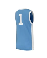 Nike Big Boys and Girls 1 Carolina Blue North Tar Heels Retro Replica Basketball Jersey