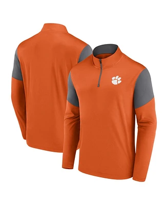 Fanatics Men's Orange Clemson Tigers Primary Quarter-Zip Top