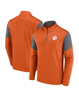 Fanatics Men's Orange Clemson Tigers Primary Quarter-Zip Top