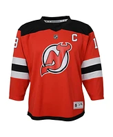 Outerstuff Big Boys and Girls Nico Hischier Red New Jersey Devils Captain Patch Home Replica Player