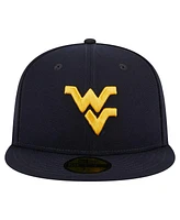 New Era Men's Navy West Virginia Mountaineers 59FIFTY Fitted Hat