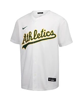 Nike Big Boys and Girls White Athletics Home Game Jersey