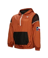 Mitchell & Ness Men's Burnt Orange Texas Longhorns Team 3.0 Anorak Half-Zip Hoodie