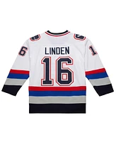 Mitchell & Ness Men's Trevor Linden White Vancouver Canucks 2003-04 Power Play Jersey