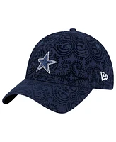 New Era Women's Navy Dallas Cowboys Sport Night Flair 9TWENTY Adjustable Hat