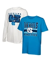 Outerstuff Big Boys and Girls North Carolina Tar Heels In the Mix T-Shirt Combo Set